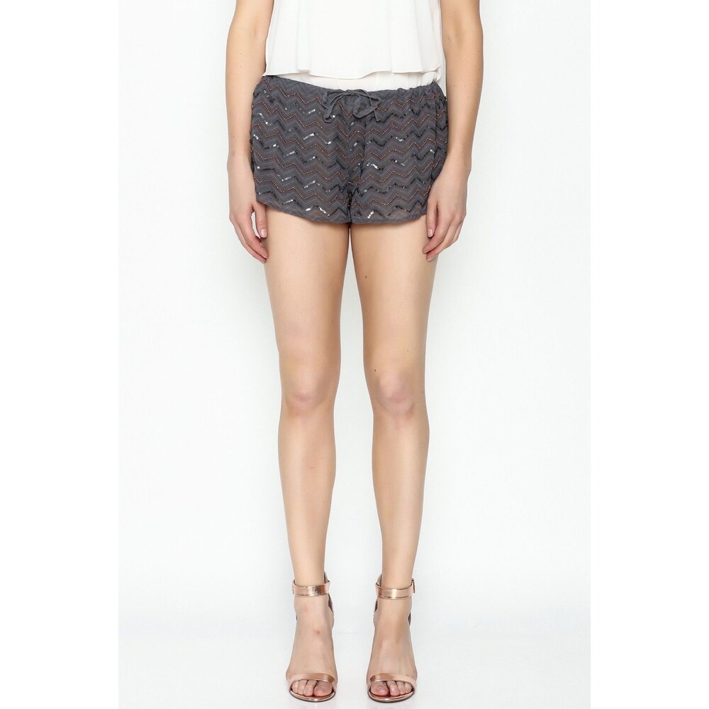 Chaser Embellished Beaded Shorts